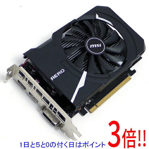 【1日と5.0のつく日、18日は尖んがり3倍！】【中古】MSI グラボ GeForce GTX 1630 AERO ITX 4G OC PCIExp 4GB