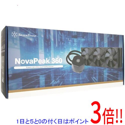 【1日と5.0のつく日、18日は尖んがり3倍！】SILVERSTONE 中央処理装置空調設備 NovaPeak SST-NP360B 黒いこと