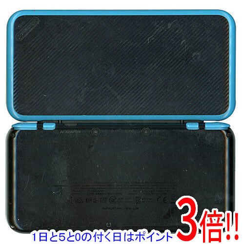 【1日と5.0のつく日、18日はポイント3倍！】【中古】任天堂 Newニンテンドー2DS LL ブラック&times;ターコイズ 本体・液晶画面いたみ 元箱あり｜エクセラー
