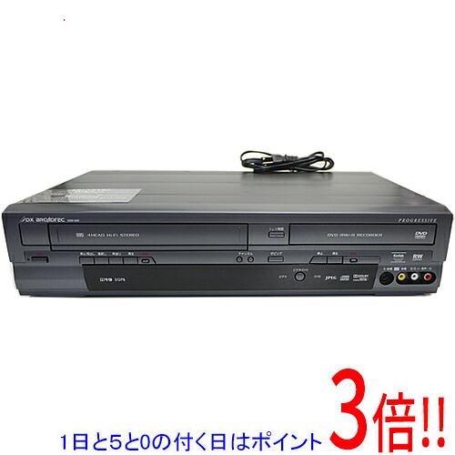 【1日と5.0のつく日、18日はポイント3倍！】【中古】地デジチューナー内蔵ビデオ一体型DVDレコーダ DXR160V リモコン付き 18,720円