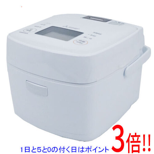 【延長保証対応!!】【1日と5.0のつく日、18日はポイント3倍！】三菱電機 IHジャー炊飯器 備長炭 炭炊釜 3.5合炊き NJ-SE06F-W 月白 27,205円