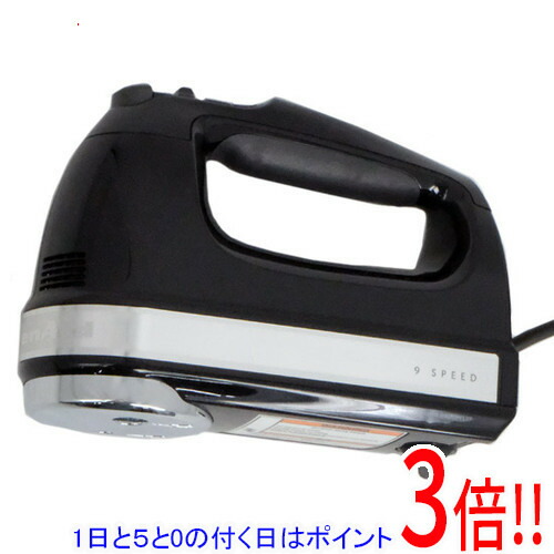 【1日と5.0のつく日、18日は尖んがり3倍！】キッチンエイド お手てミキサー 9KHM928OB 黒いこと