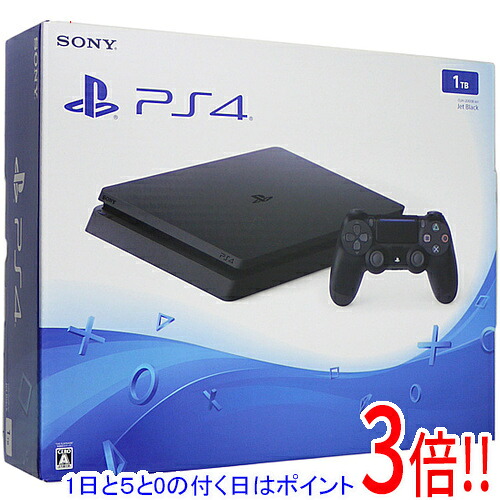 【1日と5.0のつく日、18日はポイント3倍！】【中古】SONY プレイステーション4 1TB ブラック CUH-2000BB01 元箱あり｜エクセラー