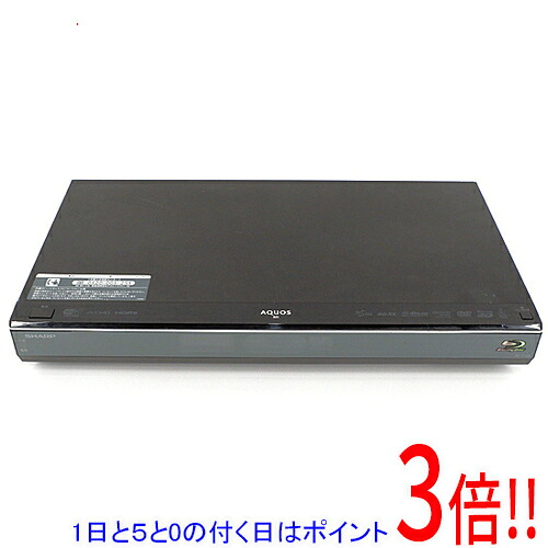 【1日と5.0のつく日、18日は尖んがり3倍！】【中古】SHARP AQUOS ブルーレイディスクレコーダー BD-T1100 遠隔操作なし