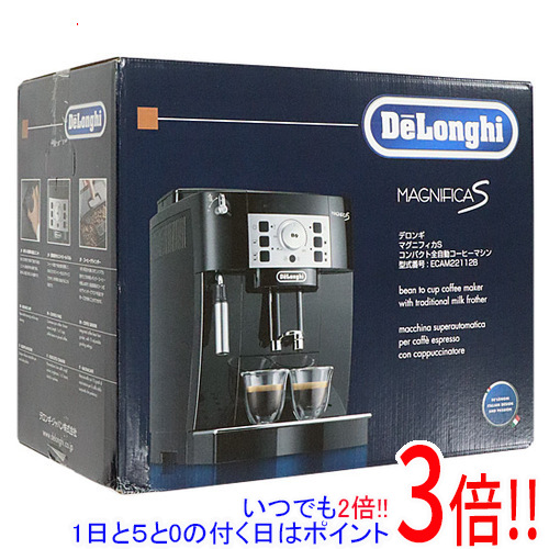 DeLonghi 全自動コーヒーメーカー マグニフィカS ECAM22112B ブラック