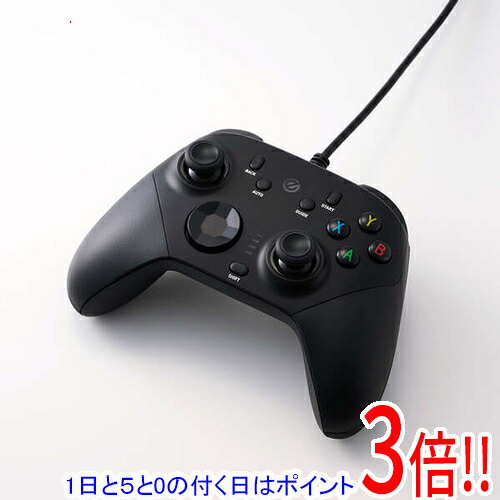 【1日と5.0のつく日、18日はポイント3倍！】ELECOM GAMING ホールエフェクト/背面ボタン搭載有線アドバンスドゲームパッド JC-GP60XVBK ブラック