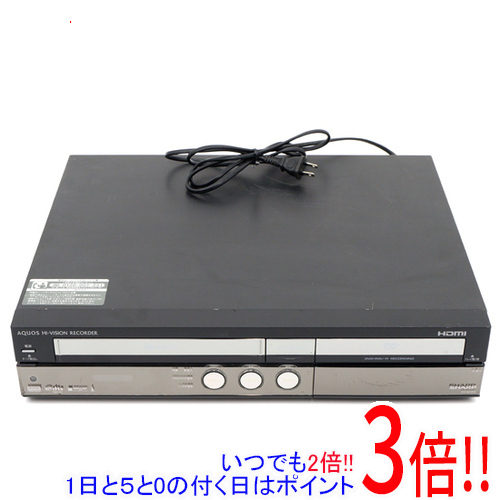 7684円 売れ筋ランキング 7684円 SALE 86%OFF SHARP ビデオ一体型DVDレコーダー AQUOS 250GB DV-ACV52 リモコンなし
