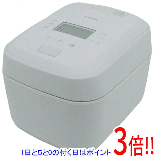 【延長保証対応!!】【1日と5.0のつく日、18日はポイント3倍！】日立 圧力＆スチームIHジャー炊飯器 ふっくら御膳 5.5合炊き RZ-V100KM(W) フロストホワイト｜エクセラー