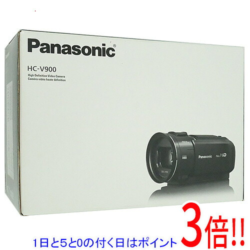 【延長保証対応!!】【1日と5.0のつく日、18日はポイント3倍！】Panasonic デジタルビデオカメラ HC-V900-K ビーズブラック