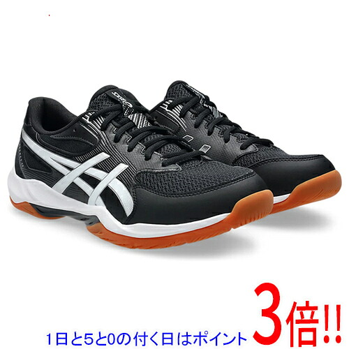 【1日と5.0のつく日、18日はポイント3倍!】asics アシックス 27.5cm バレーボールシューズ GEL-ROCKET 12 WIDE 1073A081 ブラック/ホワイト
