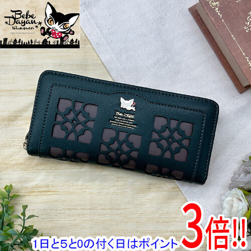 【1日と5.0のつく日、18日はポイント3倍！】【新品(開封のみ)】 ベベダヤン BebeDayan カレイドスコープ ラウンドファスナー長財布 BB5-1761 グリーン