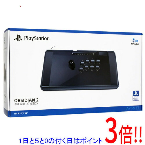 【1日と5.0のつく日、18日はポイント3倍！】【中古】Qanba Qanba Obsidian 2 アーケード ジョイスティック Q7 PS5/PS4/PC 元箱あり