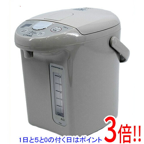 【延長保証対応!!】TIGER マイコン電動ポット 4L PDN-A400-CU