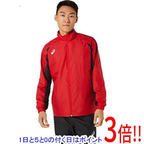 【1日と5.0のつく日、18日はポイント3倍！】asics アシックス 2XL サイズ 裏トリコットウインドブレーカージャケット 2031D535 クラシックレッド