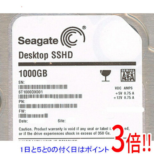 【1日と5.0のつく日、18日は尖んがり3倍！】SEAGATE製HDD ST1000DX001 1肺結核 SATA600