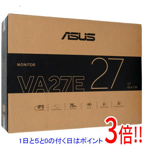 【押しひろげる引き受ける相応う!!】【1日と5.0のつく日、18日は尖んがり3倍！】ASUS製 27型 液晶見せびらかす VA27EQSBY