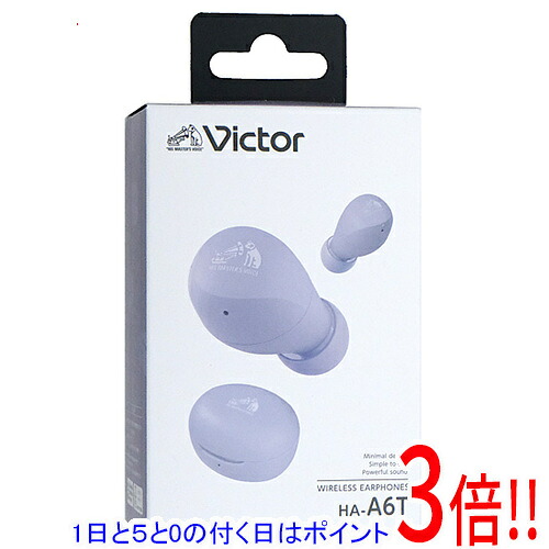 【延長保証対応!!】【1日と5.0のつく日、18日はポイント3倍！】JVC 完全ワイヤレスイヤホン Victor HA-A6T-V パープル