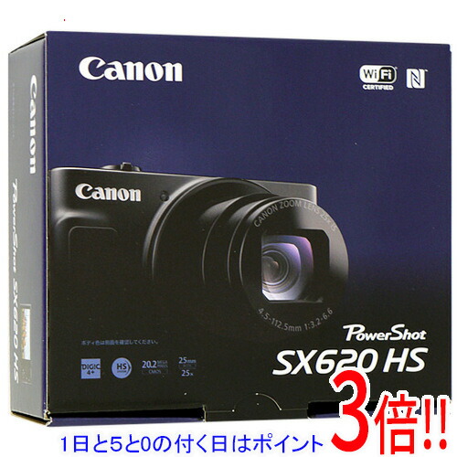【1日と5.0のつく日、18日は尖んがり3倍！】【中古】Canon製 PowerShot SX620 HS 赤いこと 2020万絵素 元箱あり