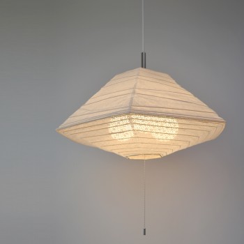 SPN3-1011 pyramid 揉み紙×麻葉白 交換用和紙シェード 10,011円