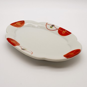 楽天市場】谷井直人 白×黒 木瓜皿 │中皿 貫入 モッコ デザート