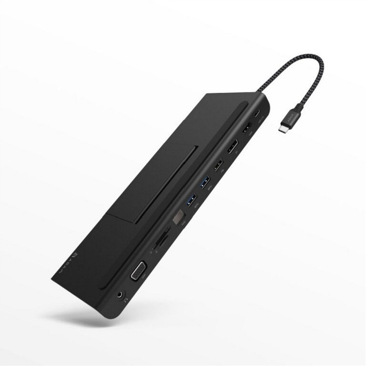 USB Type-C対応 パソコン スマートフォン タブレットスマホ用多機能ドッキングステーション PD高速充電 USBポート 映像出力(HDMI、VGA、DisplayPort) 有線LAN メモリーカードスロット 3.5mmイヤフォンなど11機能を拡張｜エクセ・ルピア
