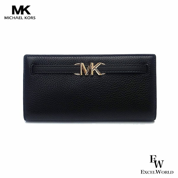 マイケルコース 財布 アウトレット スリムな二つ折り長財布 MICHAEL KORS 35S3G6RE3L BLACK ブラック エクセル ギフト プレゼントにも ブランド レディース ウォレット SS