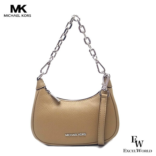 マイケルコース バッグ アウトレット ショルダーバッグ ミニジップ ポーチ MICHAEL KORS チェーンハンドル付き 35R3G4CC5L キャメル エクセルワールド ショルダーバック バッグ バック 斜め掛け プレゼントにも zq