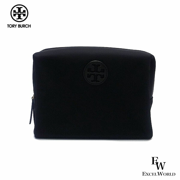 【楽天市場】トリーバーチ ポーチ TORY BURCH アウトレット 化粧ポーチ コスメポーチ 88367 001 ナイロン ブラック あす楽 ...