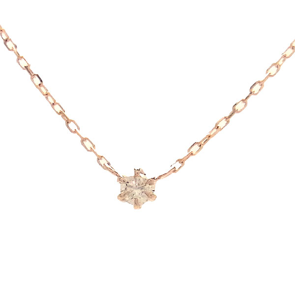 K10 PG ネックレス ダイヤモンド 0.05ct 515693 エクセルワールド ギフト プレゼントにも おしゃれ アクセサリー|エクセルワールド