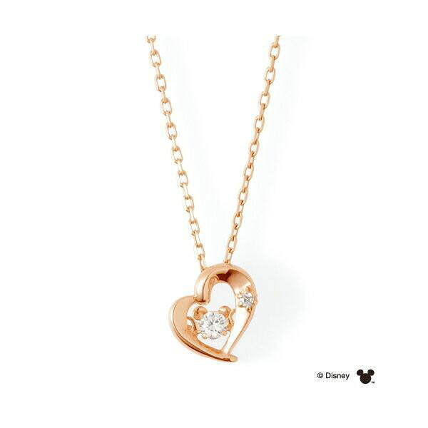 THE KISS ザ キッス ミッキー Twinkling ダイヤモンド ピンクゴールドコーティング ハート シルバー ネックレス DIーSN5000DMーLIMITEDレディース ブランド クリスマス プレゼントに おしゃれなアクセサリー TP20｜エクセルワールド