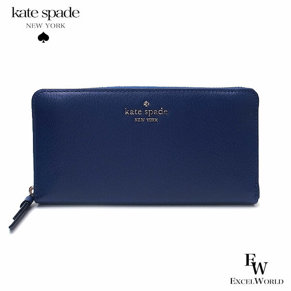 新版 楽天市場 ケイトスペード 財布 アウトレット 長財布 Wlru5973 496 Kate Spade サム レザー ラウンドジップ ブルー あす楽 エクセルワールド ブランド プレゼントにも ウォレット Ss エクセルワールド 在庫一掃 Gsp Sib Ru