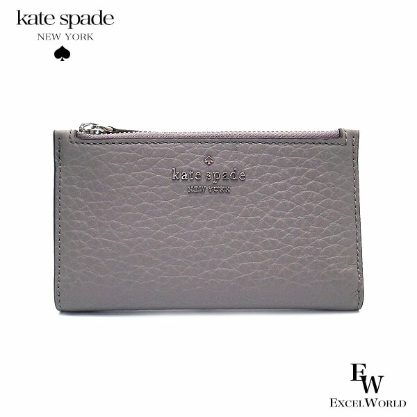 新版 ケイトスペード コインケース アウトレット コインケース 小銭入れ Wlr 042 Kate Spade レイトン レザー グレー あす楽 エクセルワールド おしゃれ かわいい ブランド ウォレット財布 プレゼントにも 好評 Stemworldeducationalservices Com