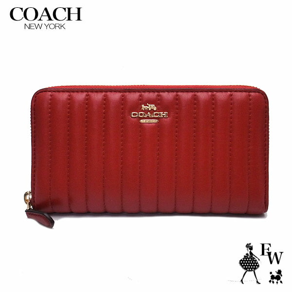 新作セール 2855 コーチcoach あす楽 ウォレット エクセルワールド 財布バッグ 小物 ブランド雑貨 Imf8q コーチcoach ブランド コーチアウトレット正規品 F2855 ウォレット アウトレット レッド キルティング プレゼントにも 長財布 財布 エクセルワールド