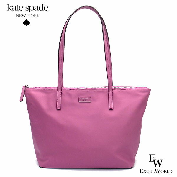 時間指定不可 楽天市場 ケイトスペード バッグ アウトレット トートバッグ Wkru6537 384 Kate Spade ナイロン ピンク あす楽 エクセルワールド レディース ブランド プレゼントにも エクセルワールド 最高の Direct Axis Net