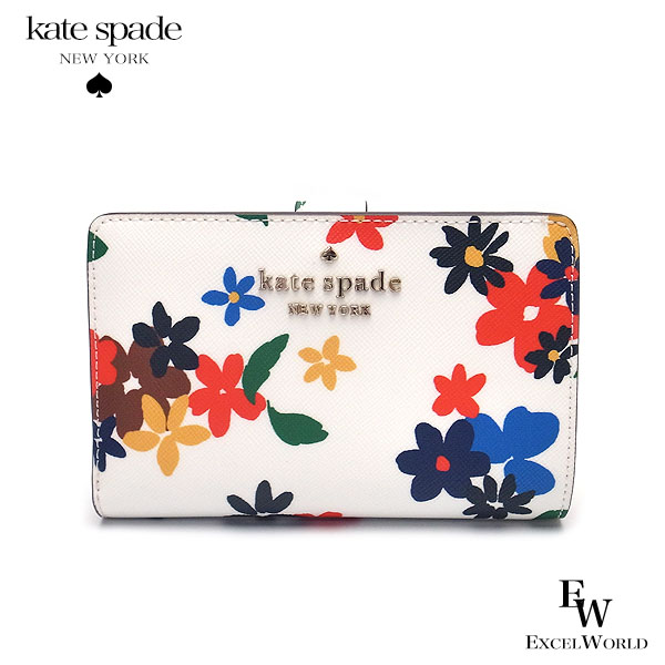 メール便なら送料無料 ケイトスペード 財布 アウトレット 二つ折り財布 Wlr 143 Kate Spade ミニ財布 クリームマルチ あす楽 エクセルワールド レディース ブランド プレゼントにも 正規店仕入れの Institutobereana Com Br