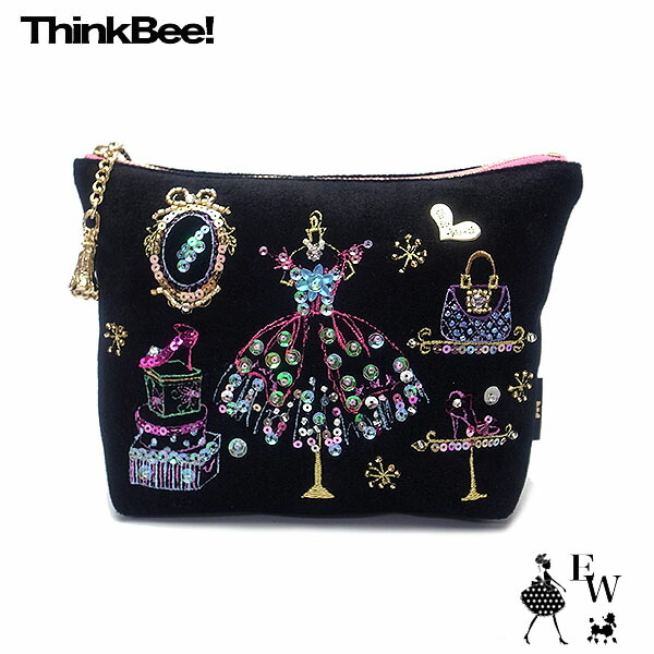 シンクビー ポーチ Think Bee フランシーヌ ポーチ A002931 エクセルワールド レディース ブランド プレゼントにも 小物入れ 母の日 ギフト TP3