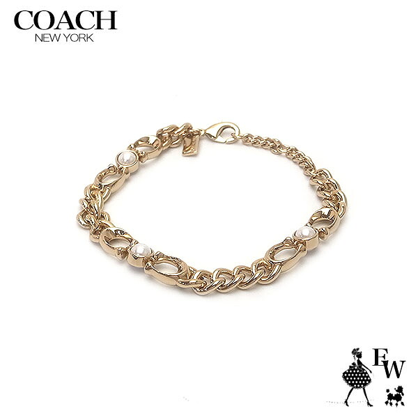 コーチ ブレスレット COACH アウトレット レディーズ チェーン ブレスレット CI908 GLD ゴールド エクセルワールド ギフト プレゼントにも レディース ブランド アクセサリー｜エクセルワールド