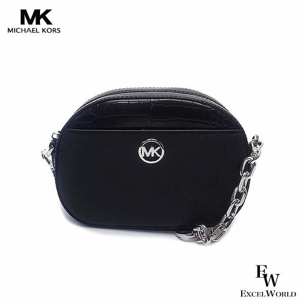 マイケルコース バッグ Michael Kors アウトレット ショルダーバッグ 人気の小さめバッグ 35H3S8GC1L BLACK ブラック エクセルワールド ギフト プレゼントにも レディース 斜め掛け バッグ バック