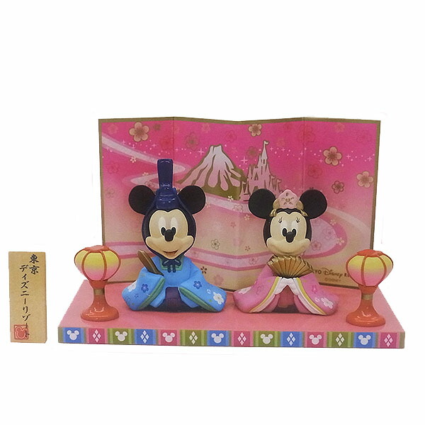 楽天市場】ミッキー＆ミニー 雛人形 5体 三人官女 ひな人形 お雛さま