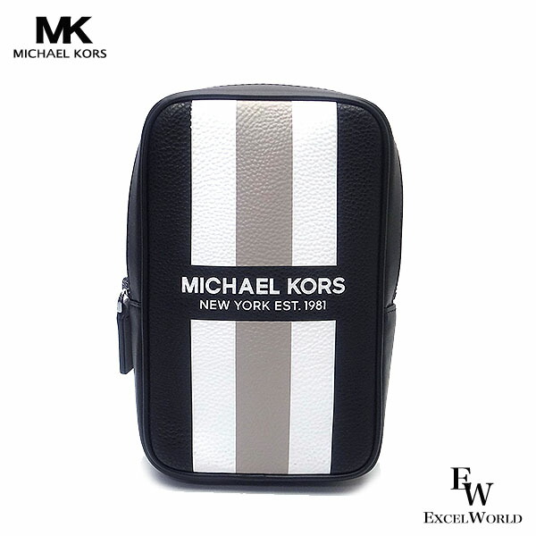 マイケルコース バッグ MICHAELKORS アウトレット クーパースリングパック 斜めがけ ボディーバッグ MICHAELKORS 37R4LCOC1B ブラック×グレー メンズ. ギフトにも ブランド エクセルワールド プレゼントにも zq 父の日ギフトに|エクセルワールド