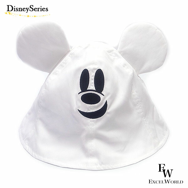 ディズニー　ハット　白 Disney - ディズニー ファンキャップ バケハ バケットハット 白