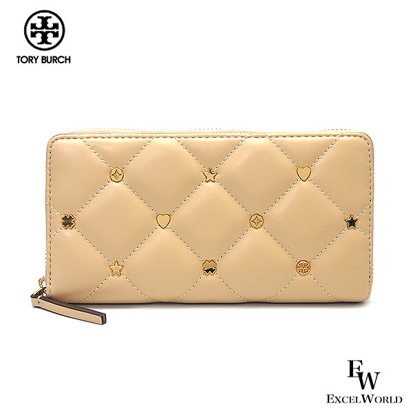 トリーバーチ 財布 TORY BURCH アウトレット長財布 163010 703 キルティング調 レザー ベージュ エクセルワールド 誕生日 ギフト プレゼントにも レディース ブランド ウォレット おしゃれブランド|エクセルワールド