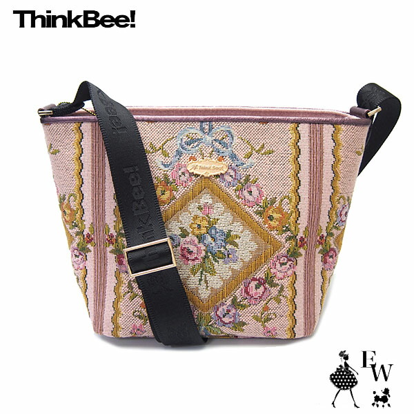Think Bee シンクビー ショルダーバッグ 未使用品 A100150 ブラック パイル レディース 斜め掛け bag 鞄 Think Bee！ シンクビー ショルダーバッグ 未使用品 バッグ