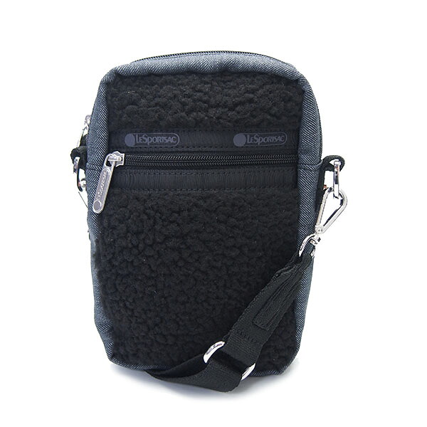 レスポートサック バッグ 1608 LA79 LeSportsac ショルダーバッグ DENIM PHONE CROSSBODY ブラックデニム ブラックシェルパ レディース ブランド エクセルワールド 誕生日 ギフト プレゼントにも かわいい｜エクセルワールド