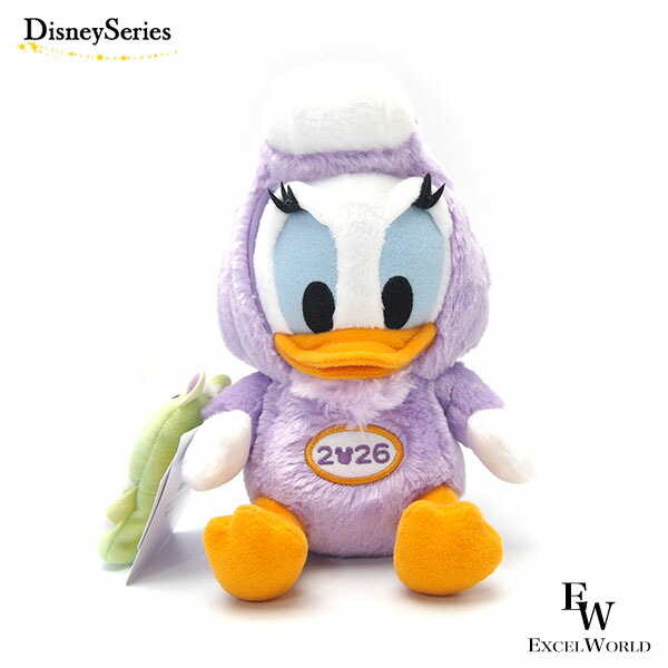ディズニー　ドナルドダック　デイジーダック　干支　ぬいぐるみ　８種 楽天市場】デイジーダック 馬 干支 ぬいぐるみバッジ 2026お正月に