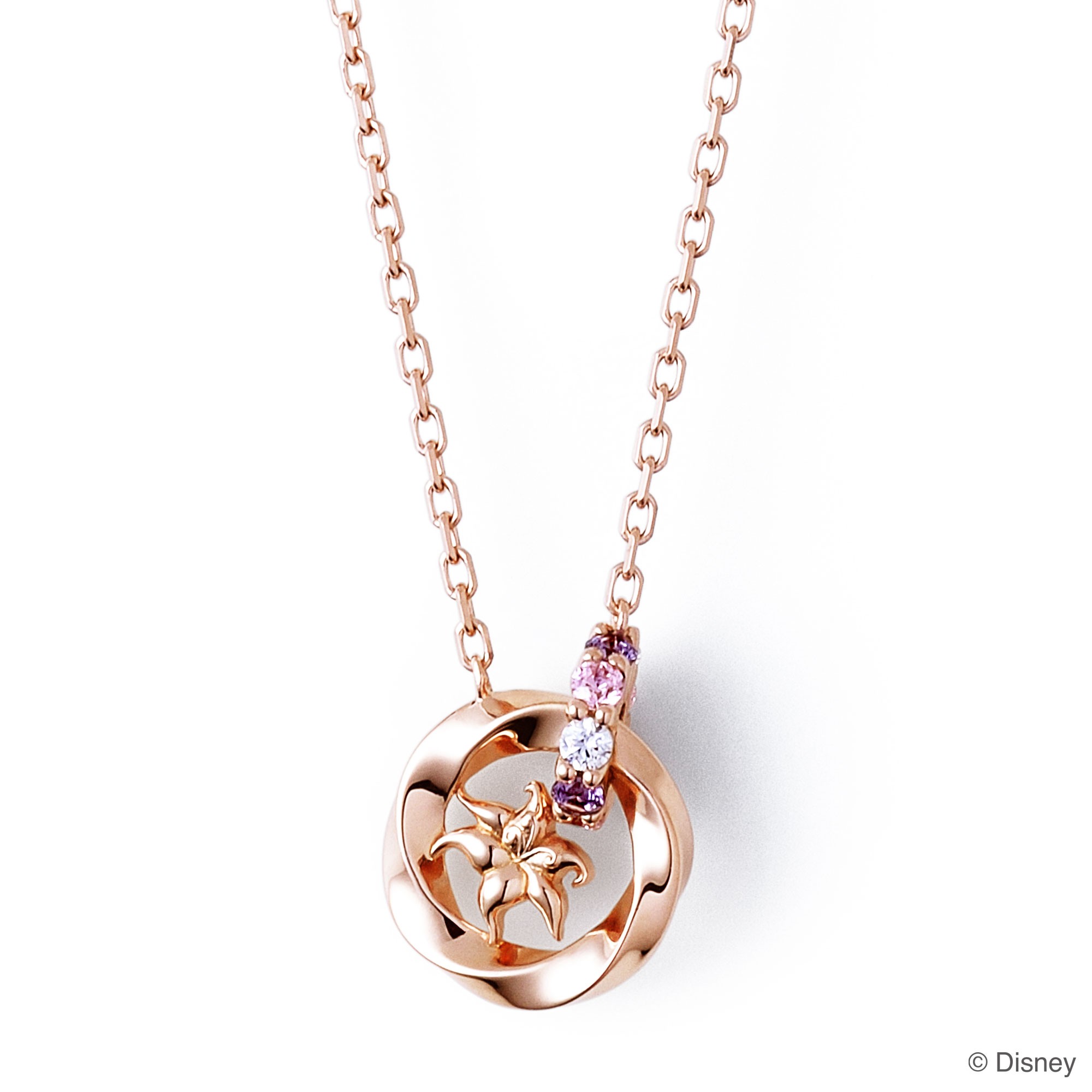 THEKISS ネックレス DI-SN543CZ ディズニー 塔の上のラプンツェル ザキッス Disney シルバー925 レディース 40cm エクセルワールド プレゼン TP10