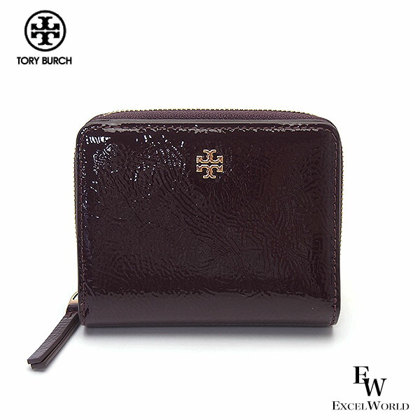 トリーバーチ 紙入れ TORY BURCH 逃げ口 二つ折り紙入れ ミニ紙入れ エマーソン クリンクル 175564 600 ぶどう酒赤いこと エクセルワールド  生まれ落ちる日 差し上げ物 差し上げ物にも レディース ブランド名 ウォレット 今めかしいブランド名