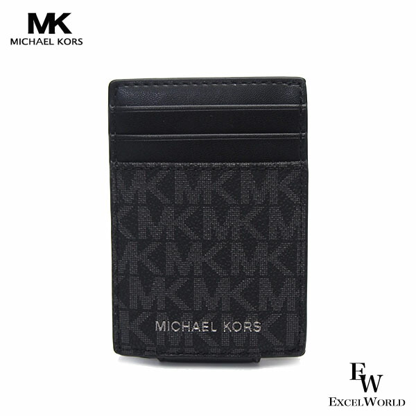 マイケルコース カードケース 36F4LCOD1B BLACK MICHAEL KORS アウトレット クーパー マネークリップ付き ブラック エクセルワールド 誕生日 ギフト プレゼントにも レディース ブランド