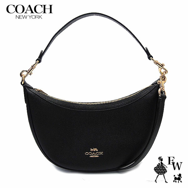 コーチ バッグ CCL28 IMBLK COACH ショルダーバッグ ARIA アリア 2WAY クロスグレインレザー ブラック エクセルワールド レディース ブランド プレゼントにも