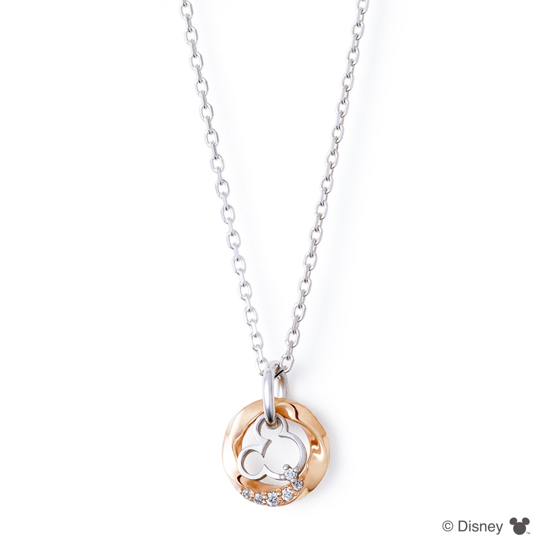 ザ キッス THE KISS ディズニー ミッキーマウス シルバー ネックレス DI-SN728CZ レディース エクセルワールド プレゼント クリスマス 誕生日 ギフト プレゼントにも ブランド おしゃれ アクセサリー TP10